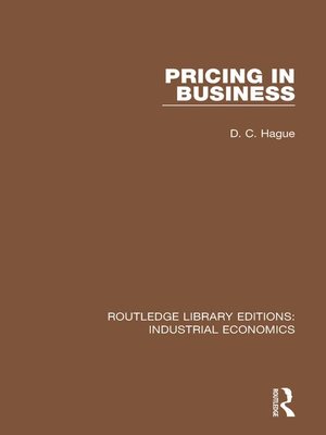 cover image of Pricing in Business